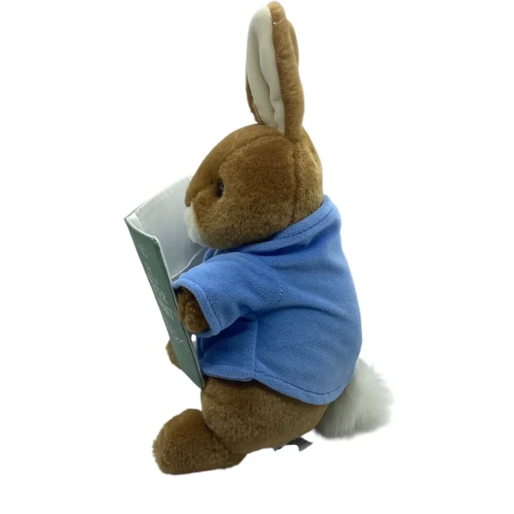 Vtg 90s Eden Peter Rabbit Plush Toy‎ Book Talking Reads the Story 12”